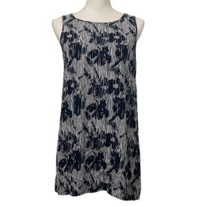 Womens sleeveless top blue and white